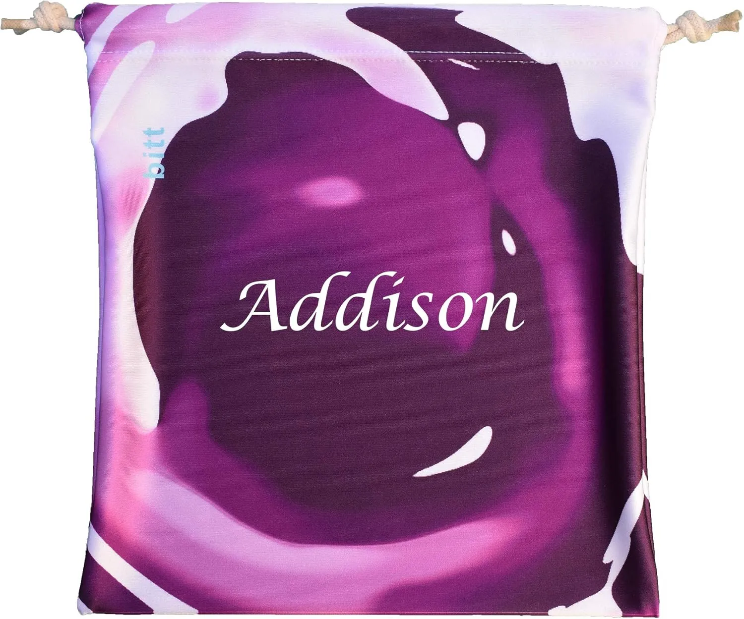 Gymnastics Grip Bag - Personalized Bag or Plain, with Crystals option (Purple Splash Personalized)