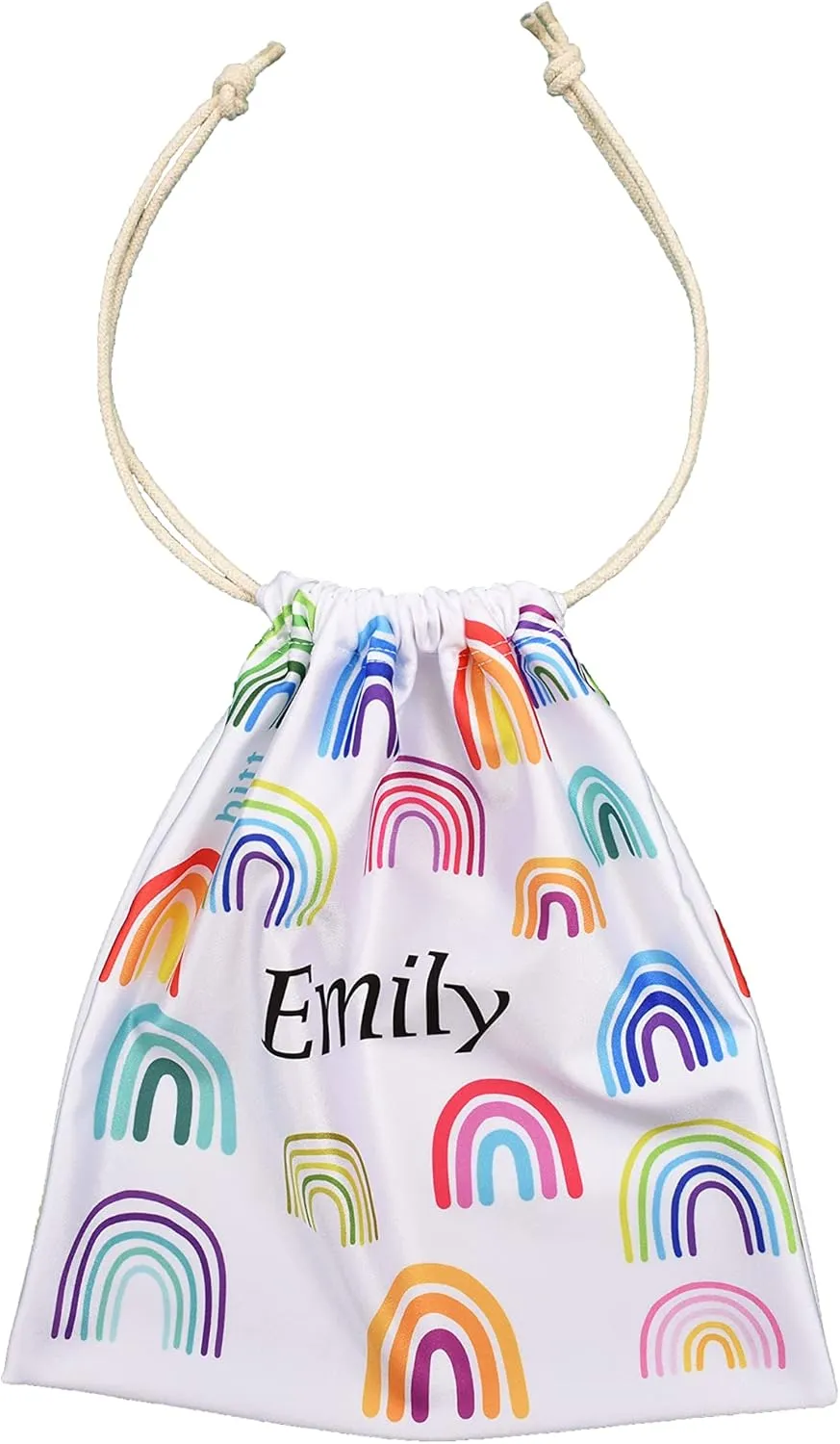 Gymnastics Grip Bag - Personalized Bag or Plain, with Crystals option (Rainbows Personalized), One_Size