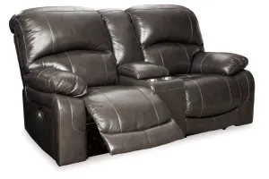 Hallstrung Power Reclining Loveseat with Console - U5240318