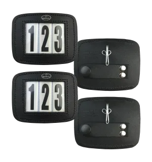 Hamag Leather Bridle Number Holders
