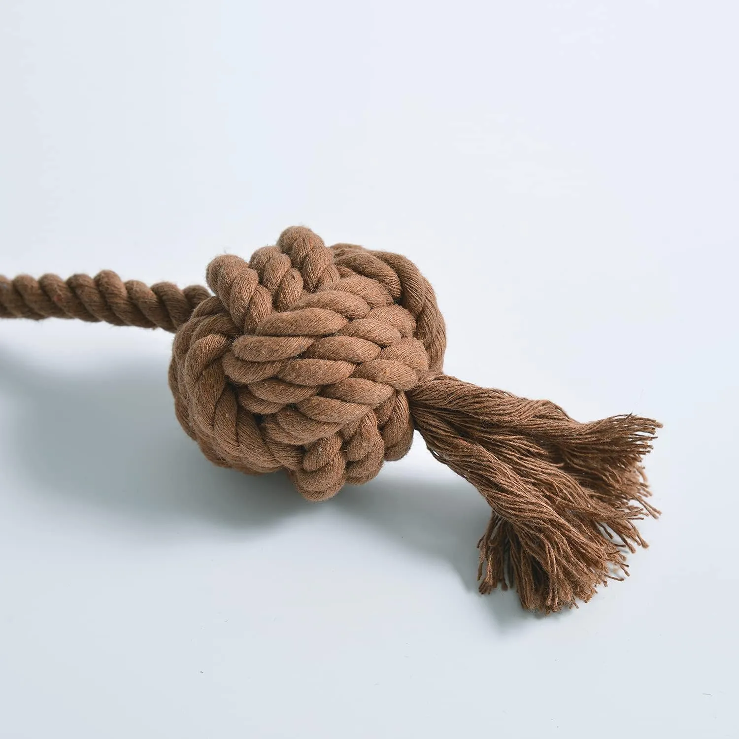 Hand Knitting Curtain Tiebacks Rope for Draperies - Decorative Rustic Holdbacks, Rope Holdbacks Holders for Sheer Curtain and Outdoor Curtain(Set of 4, Coffee)