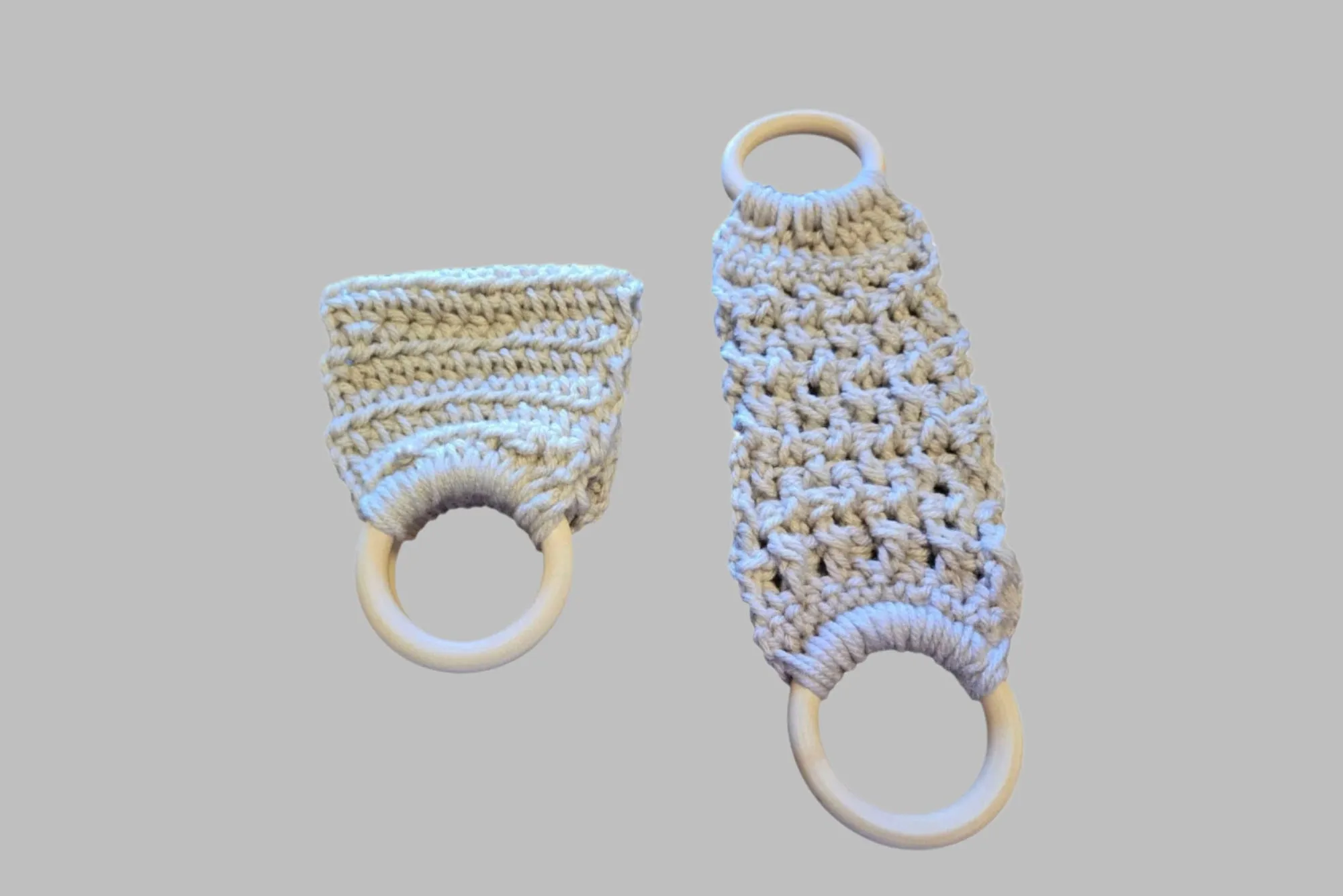 Handmade modern dish towel holders