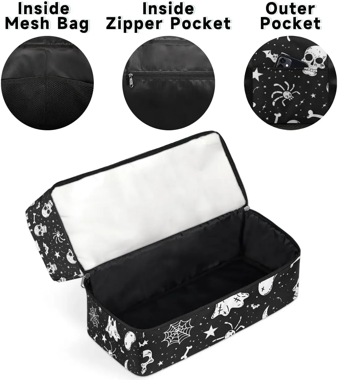 Happy Halloween Themed Travel Duffel Bag Dry Wet Separated Sports Tote Travel Duffle Bag Gym Workout Bag Women Travel Duffel Bag for Women, Travel, Gym, Work