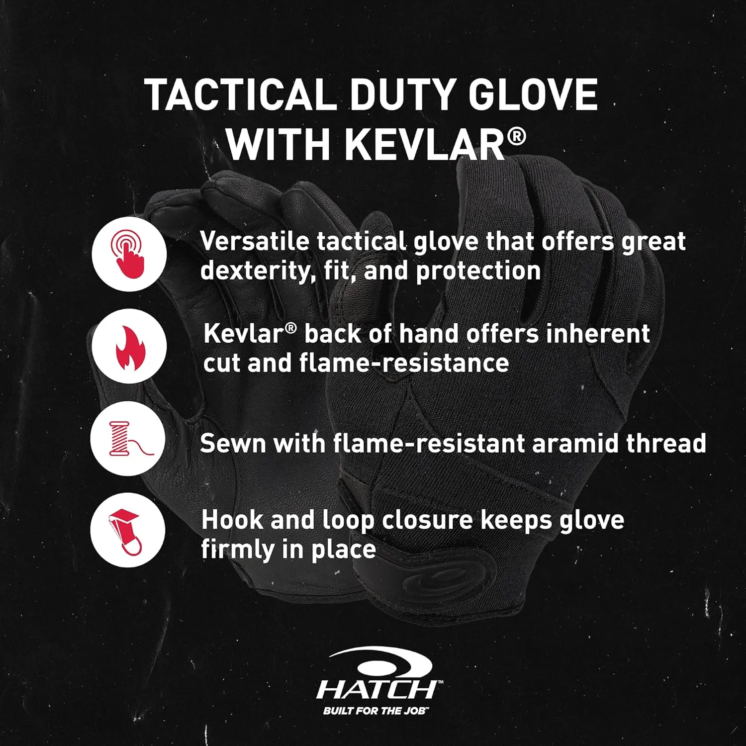 HATCH StreetGuard Tactical Duty Glove with Kevlar