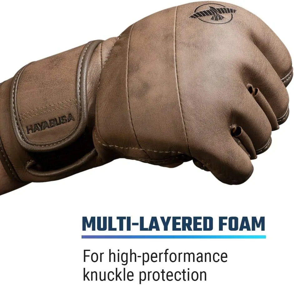 Hayabusa T3 LX Leather 4oz MMA Fight Gloves for Men & Women
