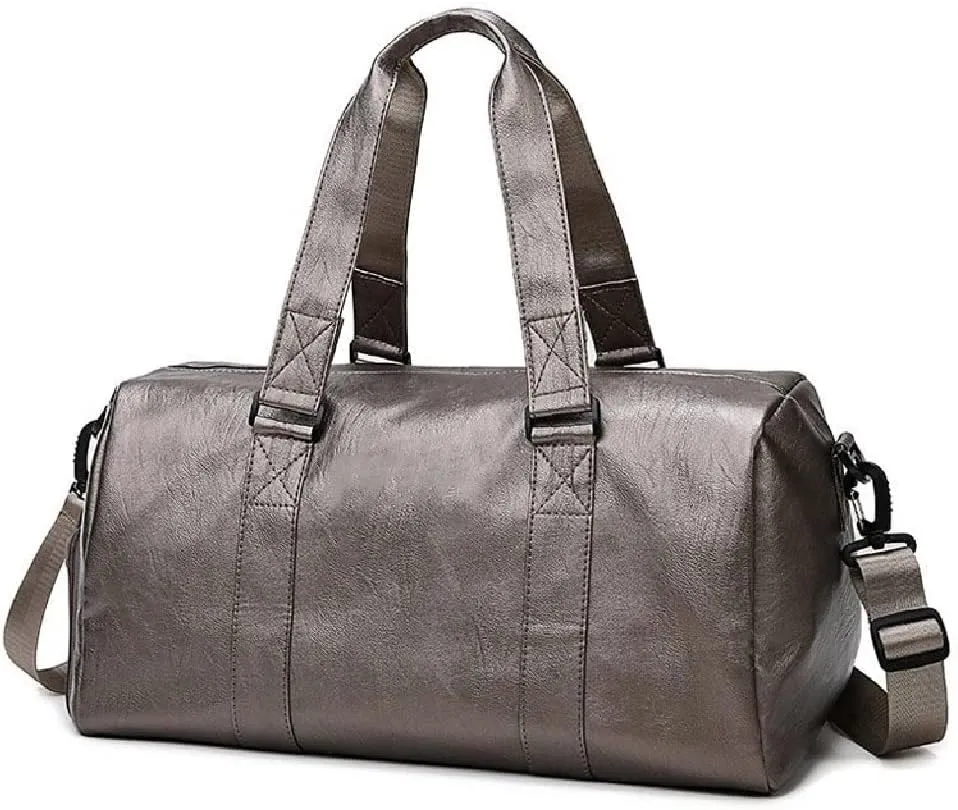 HBJWOV Multifunction Pu Leather Women's Bag Travel Bags Big Capacity Shoulder Crossbody Bag Casual Unisex Fitness Bag