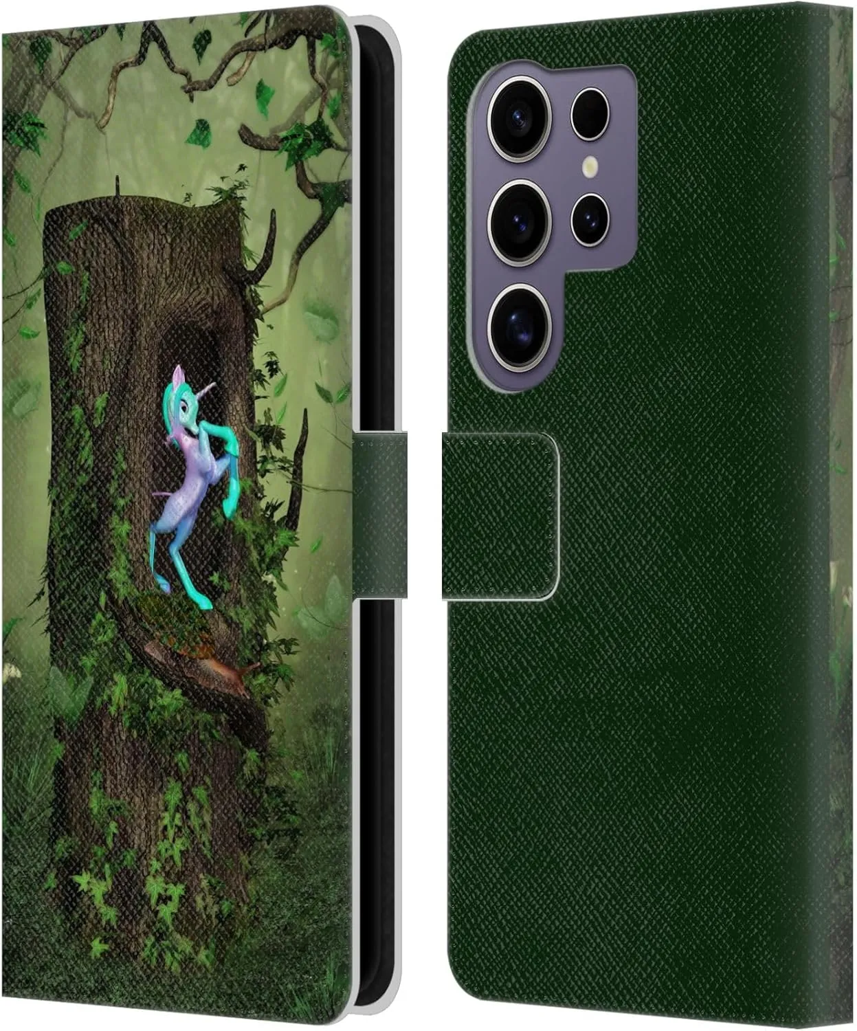 Head Case Designs Officially Licensed Simone Gatterwe Secret Wood Lands and Places Leather Book Wallet Case Cover Compatible with Samsung Galaxy S25 Ultra