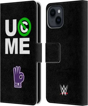 Head Case Designs Officially Licensed WWE John Cena Cenation Respect Superstars 9 Leather Book Wallet Case Cover Compatible with Apple iPhone 15