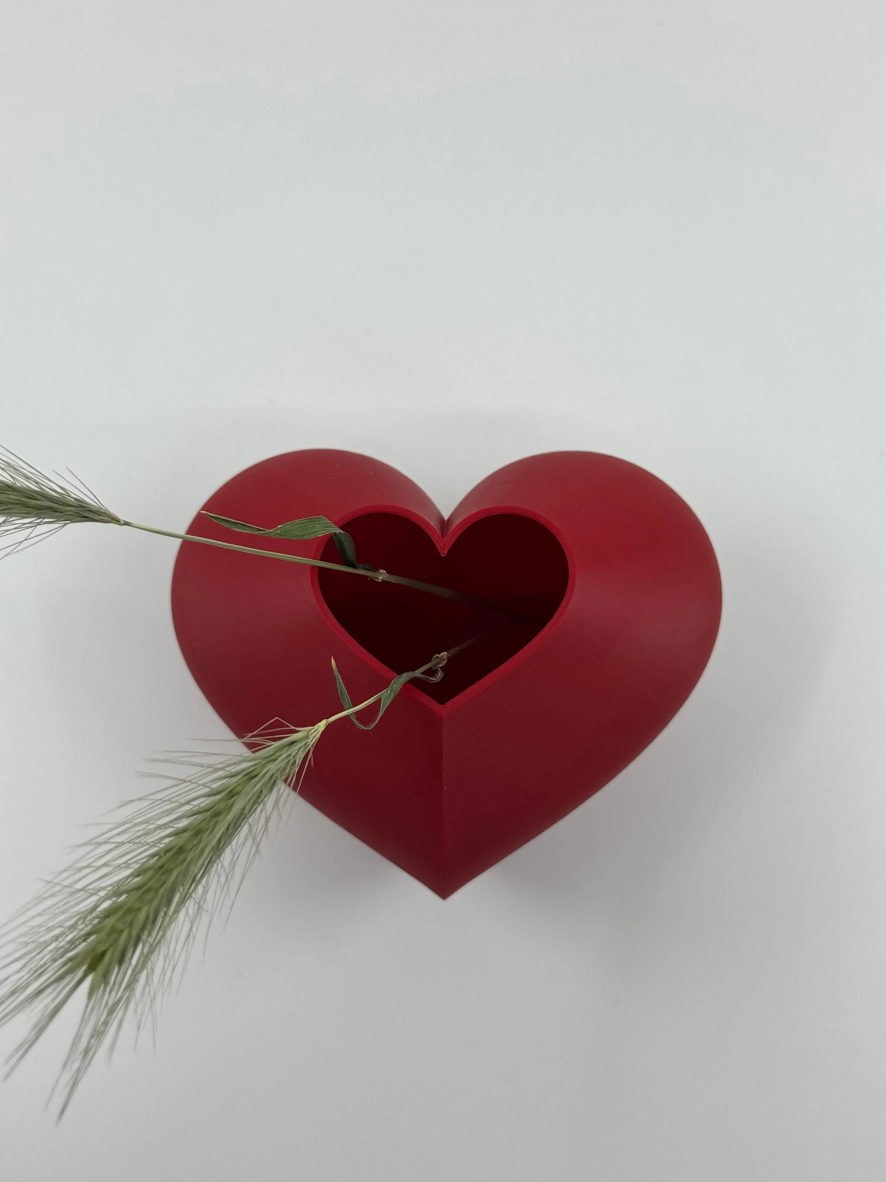 Heart-Shaped 3D Printed Vase