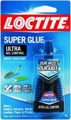 Henkel-Loctite 1363589 4 Gram Super Glue Ultra Gel Control, Clear (4-Pack)