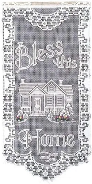 Heritage Lace Bless This Home 12x27 Wall Hanging, Ecru