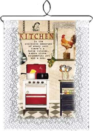 Heritage Lace Kitchen Memories 12x15 Wall Hanging, White, Standard (WH79W-0760)