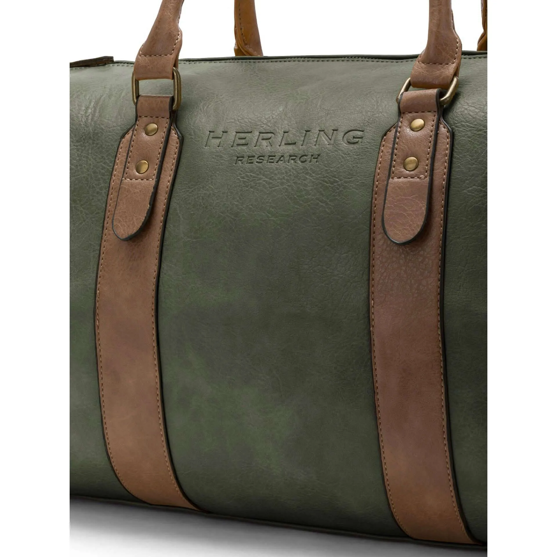 Herling green synthetic unisex Travel bags