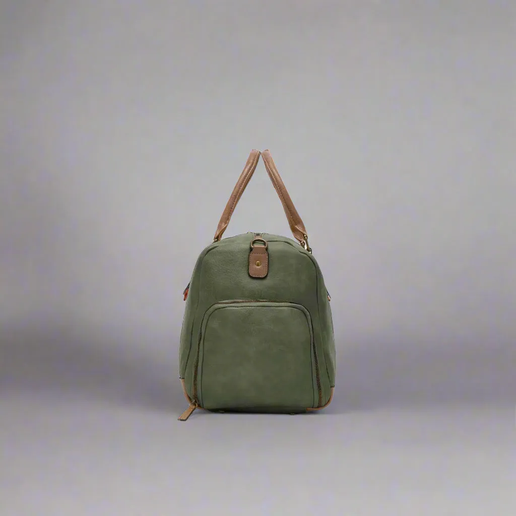 Herling green synthetic unisex Travel bags