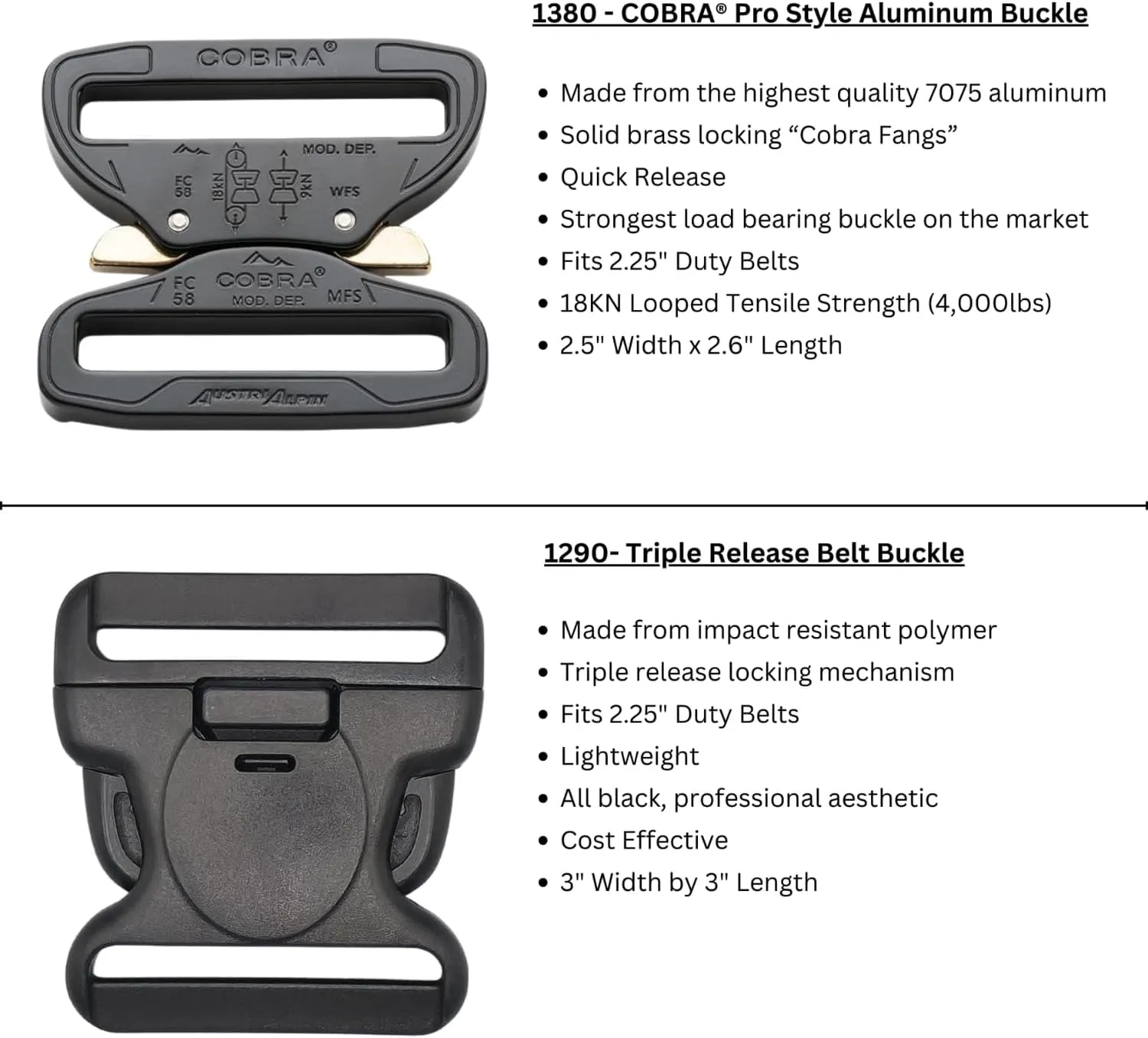 Hero's Pride 2.25" Leather Duty Belt, AirTek Basix Rugged Hook Lined Leather Belt, Quick Release Buckle, Basket Weave Finish