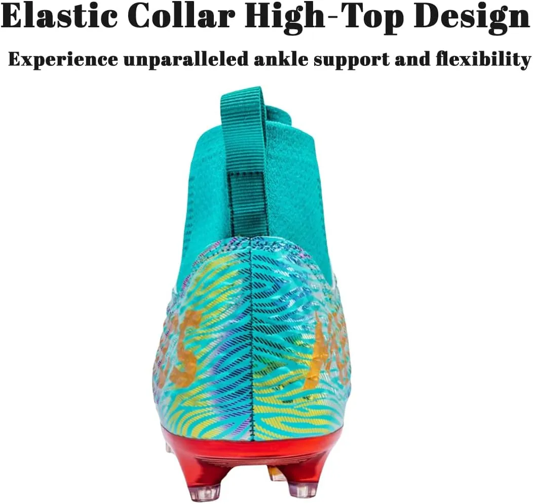 HESBITEUL Soccer Cleats Firm Ground: Lightweight FG Football Shoes