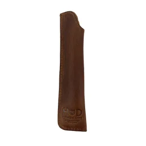 Hide & Drink, Pen Case Handmade from Full Grain Leather (Bourbon Brown)