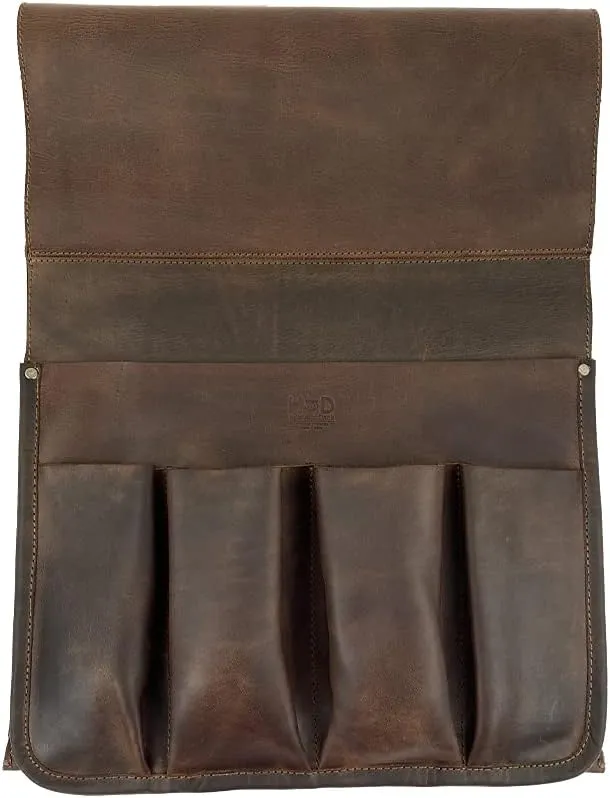 Hide & Drink, Remote Control and Magazine Holder, Sofa Armrest Organizer Pouch, Couch Potato Essentials, Armchair Caddy, Full Grain Leather, Handmade, Bourbon Brown