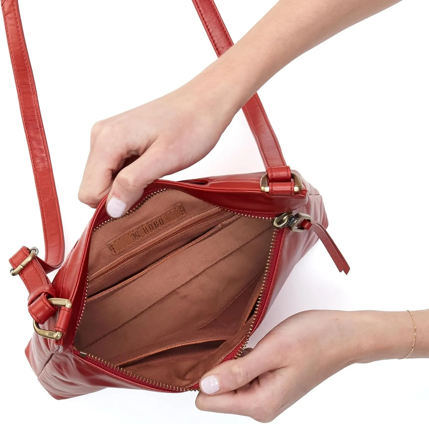HOBO Cambel Leather Crossbody Bag for Women