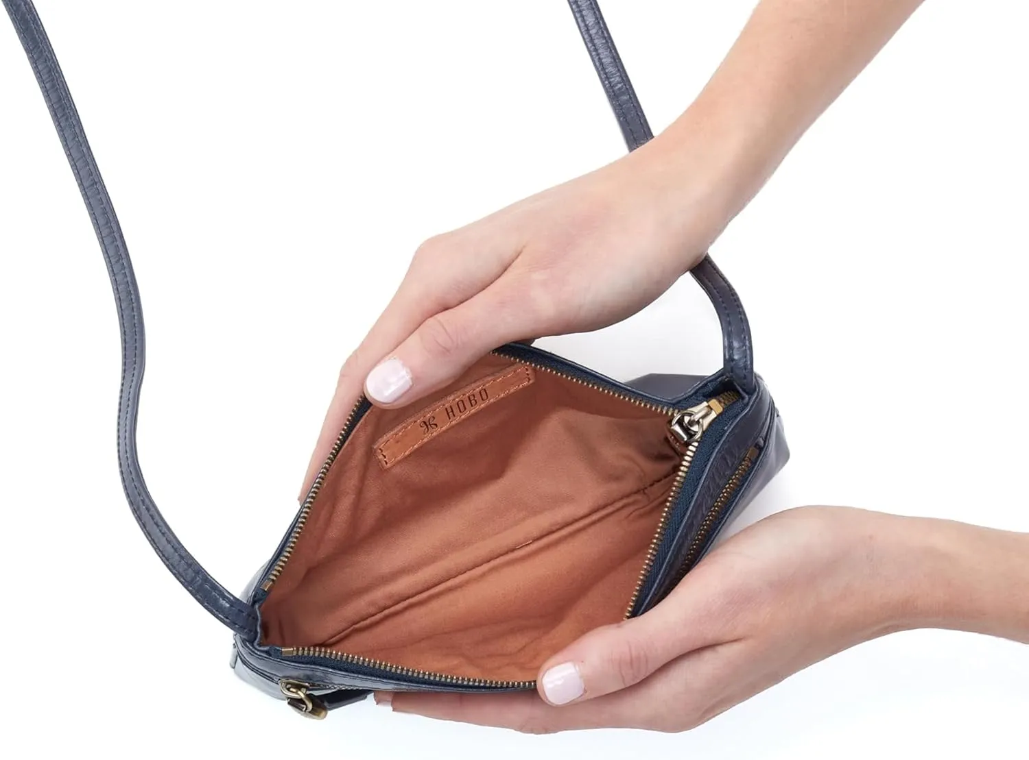 HOBO Cara Mini Leather Crossbody Bag for Women