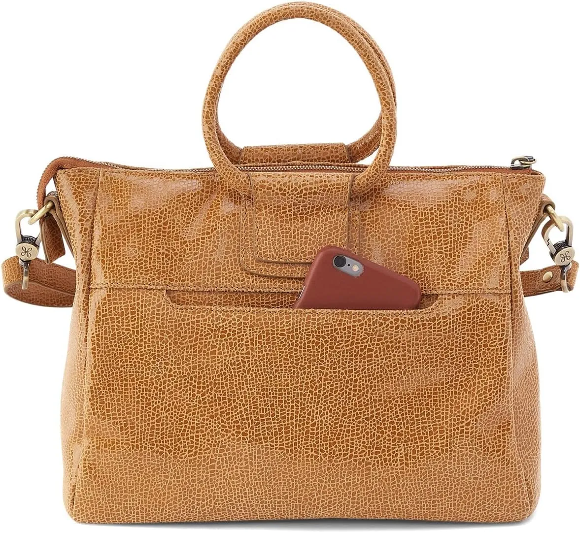 HOBO Sheila Medium Leather Satchel, Crossbody Bag for Women with Top Handle
