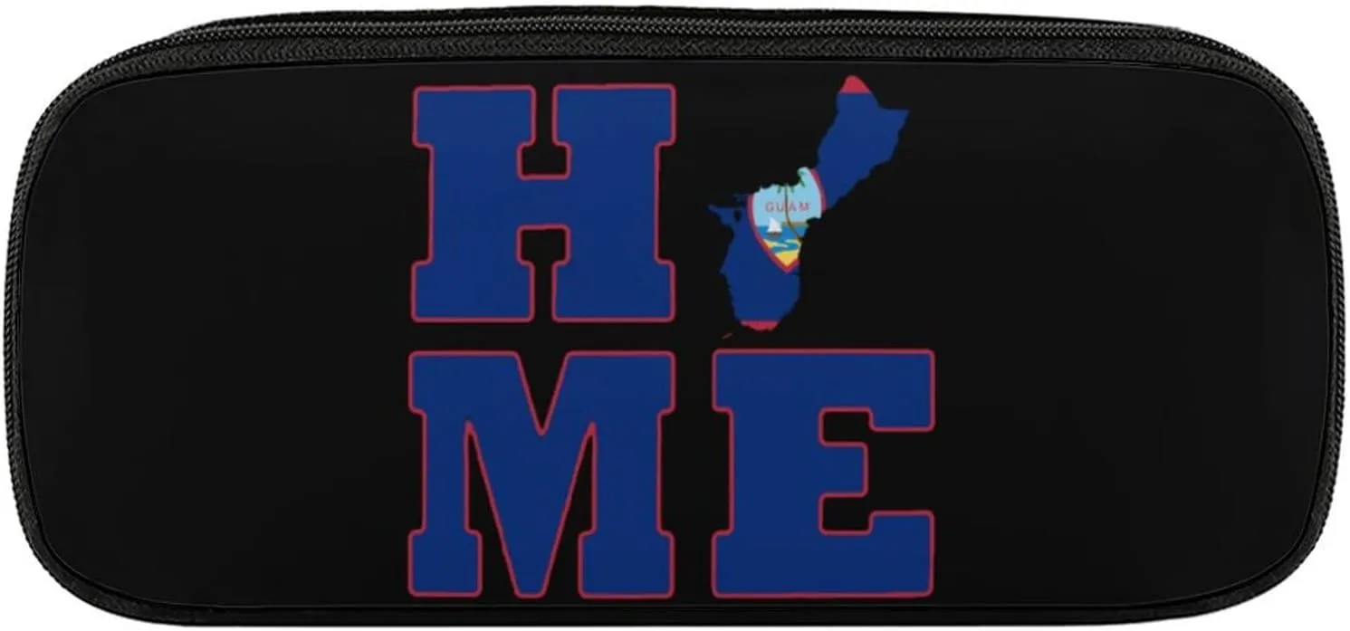 Home Flag Map Novelty Pencil Box Cute Pencil Case Pen Organizer Bag Large Capacity Pen Pouch