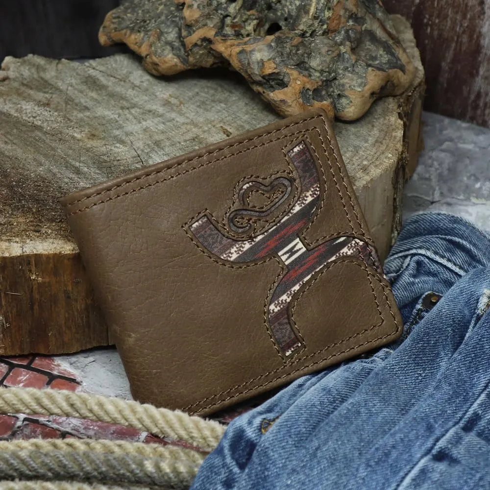 HOOEY Bi-Fold Leather Men's Wallet (Hands-Up - Nomad Print)