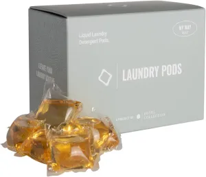 Hotel Collection Laundry Pods – My Way Scent w/Sandalwood, Oud Wood & Leather for Luxe Laundry – 45ct