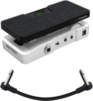 HOTONE Multi-function 4 in 1 Switchable Volume & Expression Pedal with Buffer switch and Visible Tuner SP-30T(Included 1 PCS Additional 15 CM TS Cable By VOLKTONE)