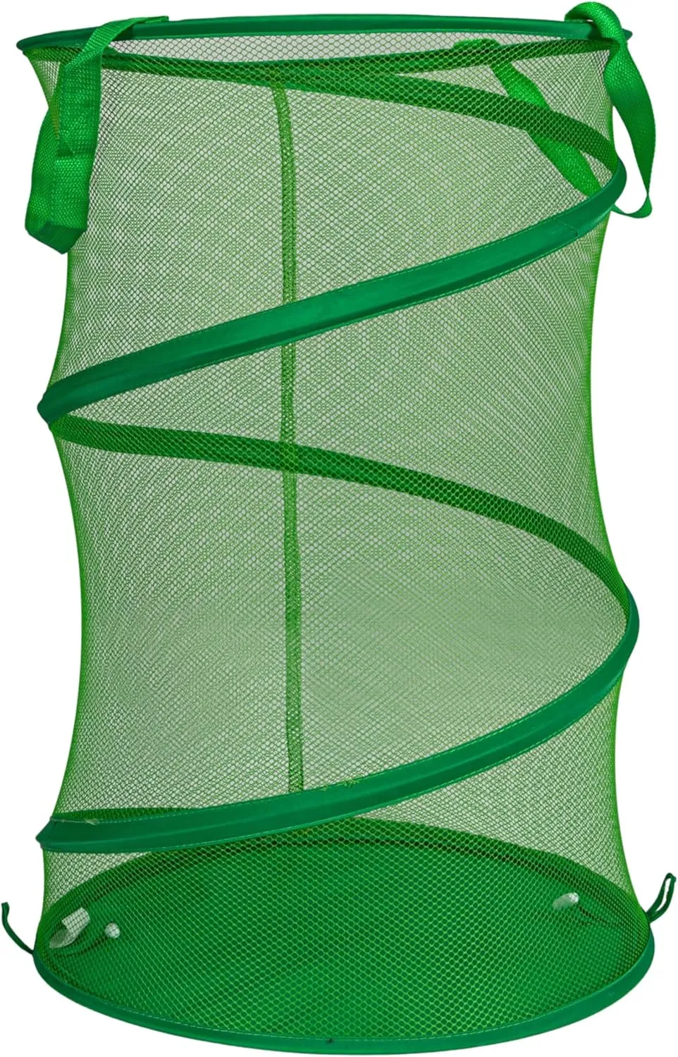 Household Essentials Pop-Up Mesh Laundry Hamper, Green