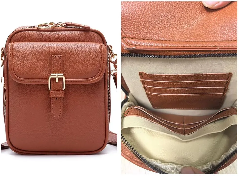 Hrtesus Collaboraten1 Crossbody Leather Bag, Collaborateam Crossbody Bag, Urvashi Double Layer Large Capacity Shoulder Bags