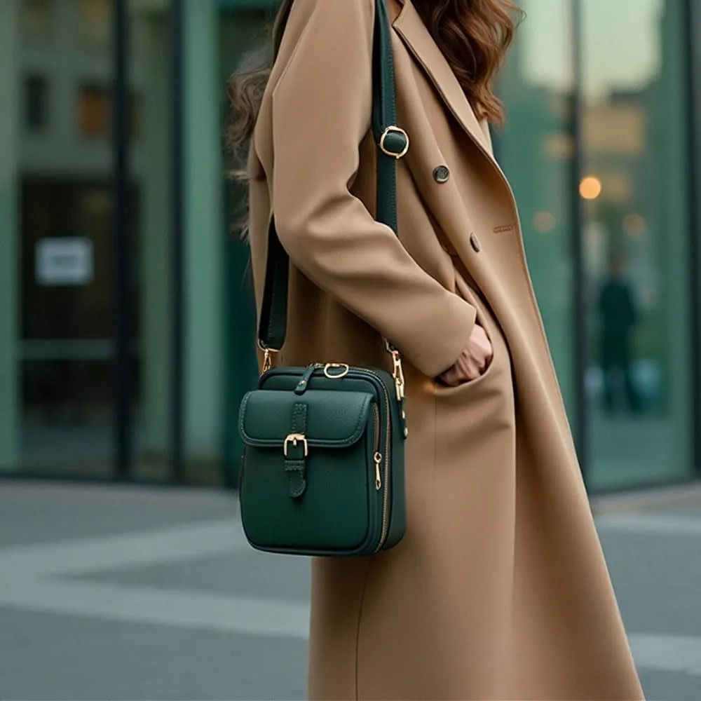 Hrtesus Collaboraten1 Crossbody Leather Bag, Collaborateam Crossbody Bag, Urvashi Double Layer Large Capacity Shoulder Bags