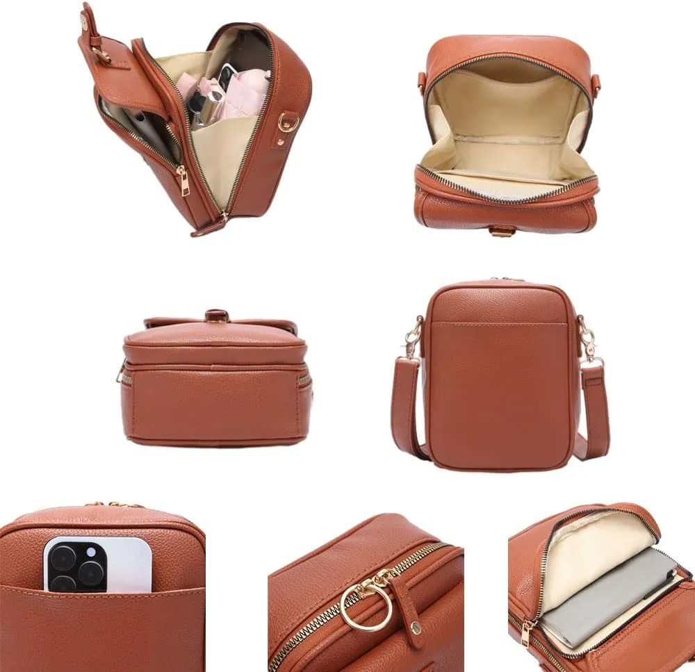 Hrtesus Collaboraten1 Crossbody Leather Bag, Collaborateam Crossbody Bag, Urvashi Double Layer Large Capacity Shoulder Bags