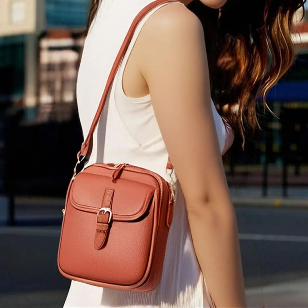 Hrtesus Collaboraten1 Crossbody Leather Bag, Collaborateam Crossbody Bag, Urvashi Double Layer Large Capacity Shoulder Bags