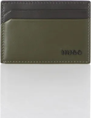 HUGO Semi Shine Leather Card Case, Black Currant, PCE.