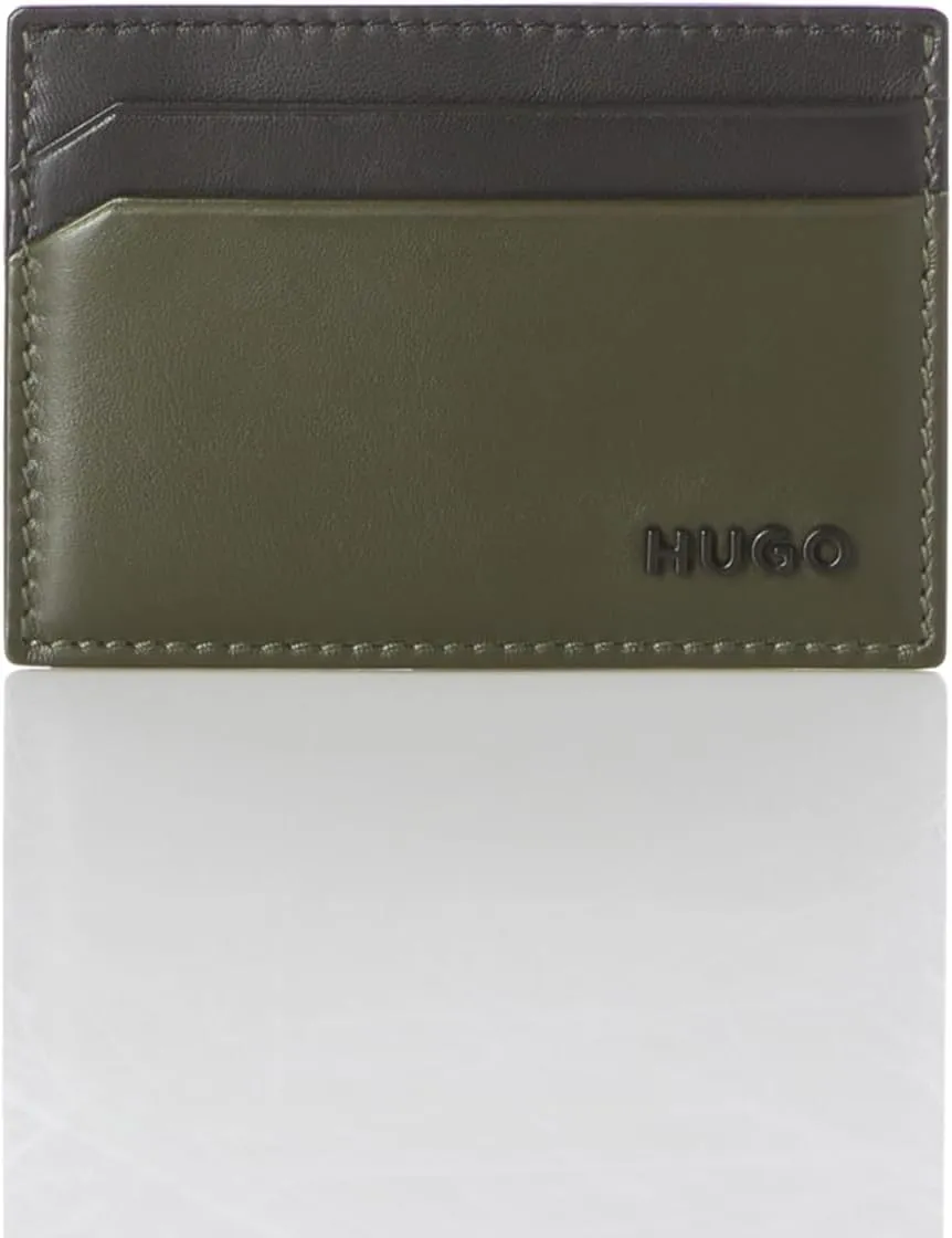 HUGO Semi Shine Leather Card Case, Black Currant, PCE.