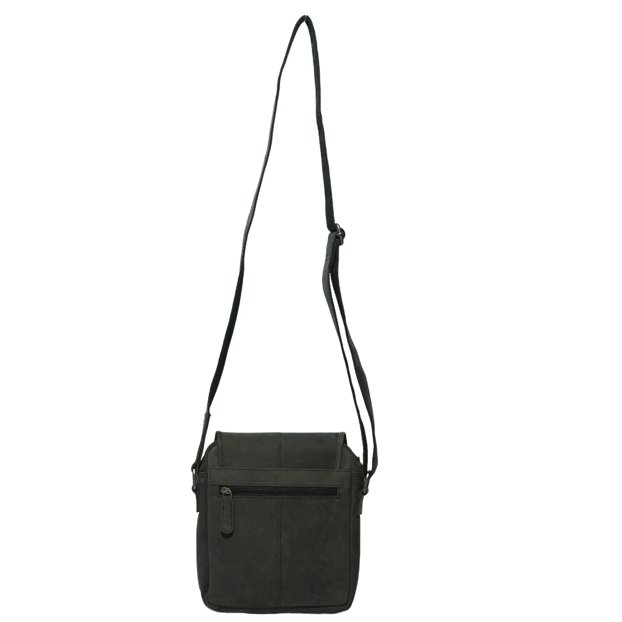 Hunter Leather Medium Crossbody Bag - HF146