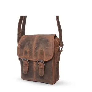 Hunter Leather Medium Crossbody Bag - HF146