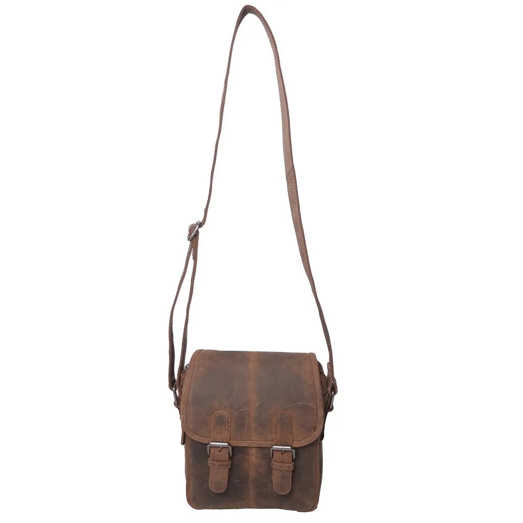 Hunter Leather Medium Crossbody Bag - HF146