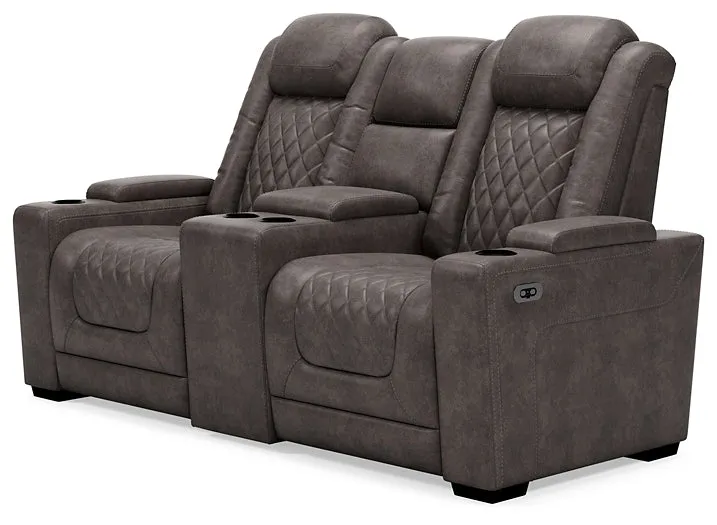 HyllMont Power Reclining Loveseat with Console