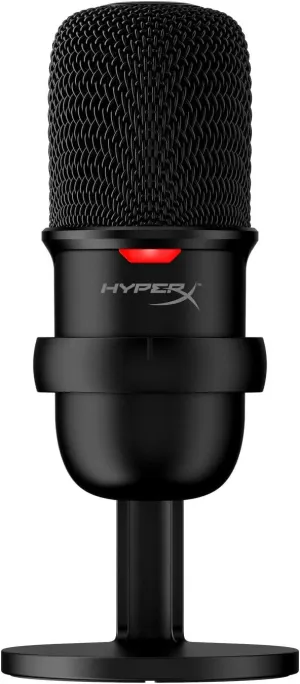 HyperX SoloCast USB Condenser Microphone Tap-to-Mute Sensor Card for Gaming Streaming Podcasts Twitch YouTube Discord - Black (Renewed)