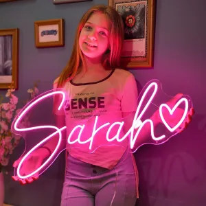 IbayNawi Custom Neon Signs, Personalized Neon Sign for Wall Decor, Neon Sign Customizable for Bedroom, Wedding, Birthday Party (Custom (10" to 60")