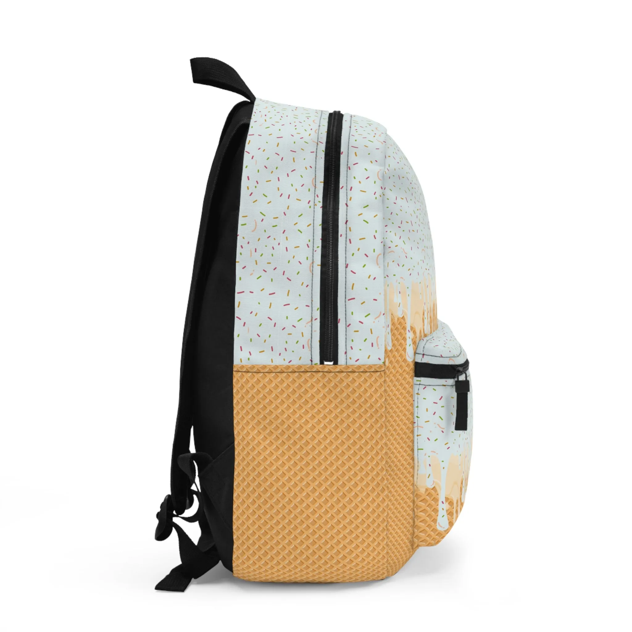 Ice Cream Drip Backpack for Sweet Tooth Lovers, Cute School Bag for Kids, Trendy Travel Backpack, Fun Gift for Ice Cream