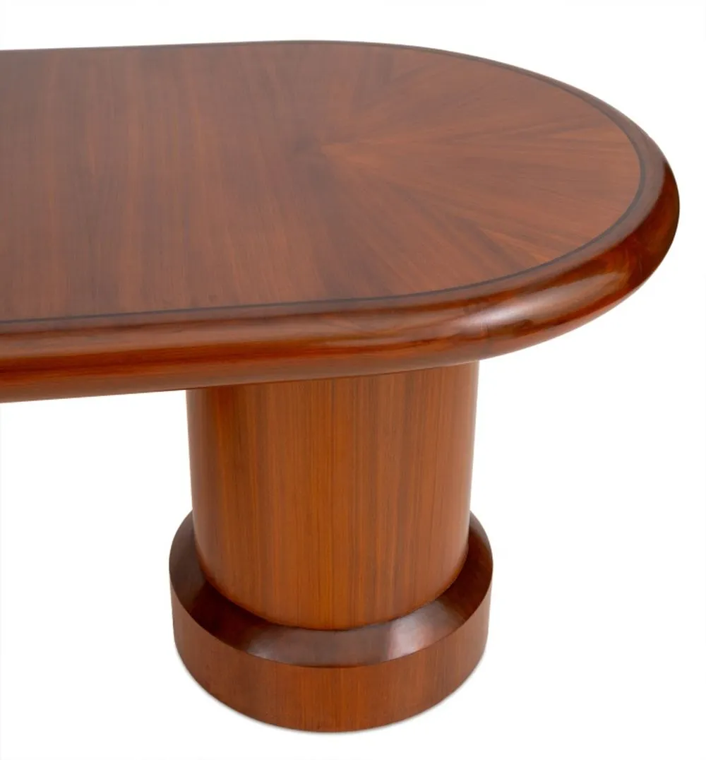 I.M. Pei Postmodern Mahogany Dining Table