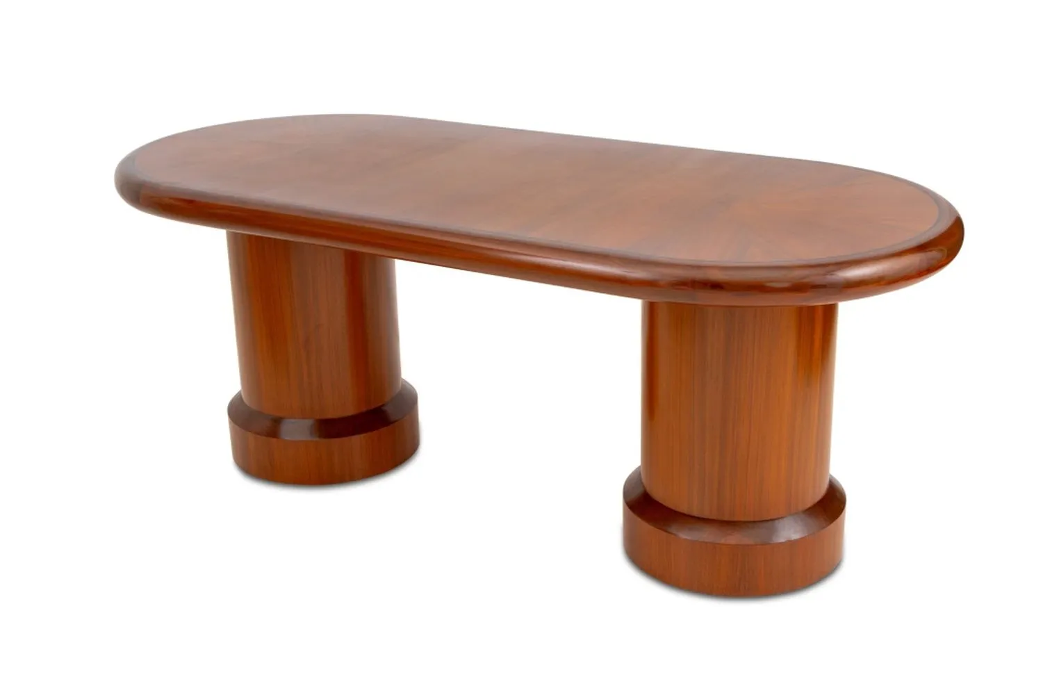 I.M. Pei Postmodern Mahogany Dining Table