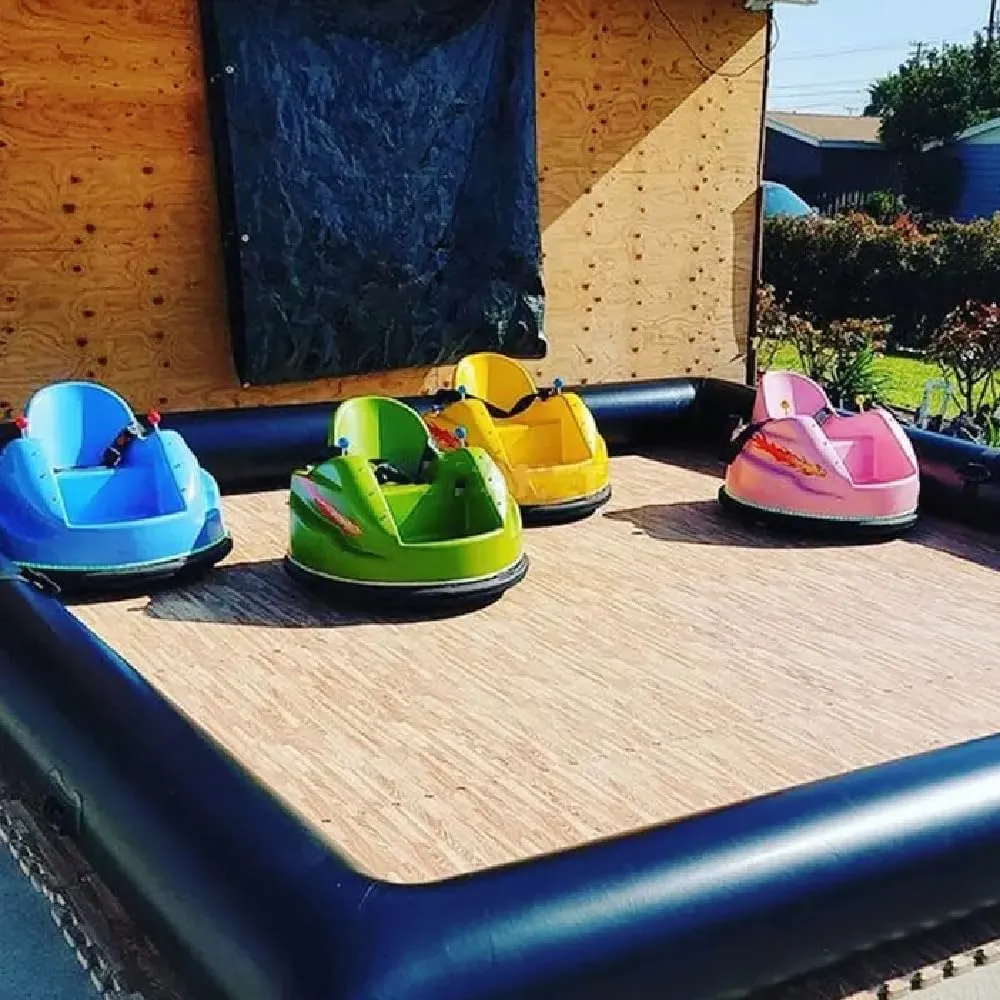 Inflatable Bumper car Racing Track Suitable for Children to Play with, Tube Only, Bottom not Included (White-13 * 13ft)