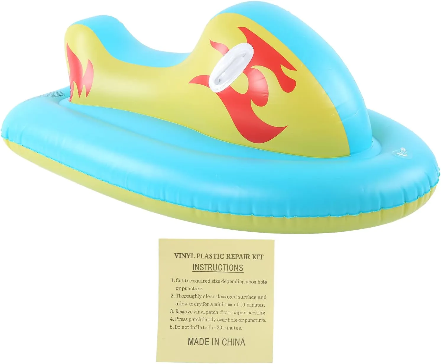 Inflatable Snowboard for Kids Adults Winter Sled PVC Ski Tube with Safety Handle Outdoor Snowboarding Sledding Equipment