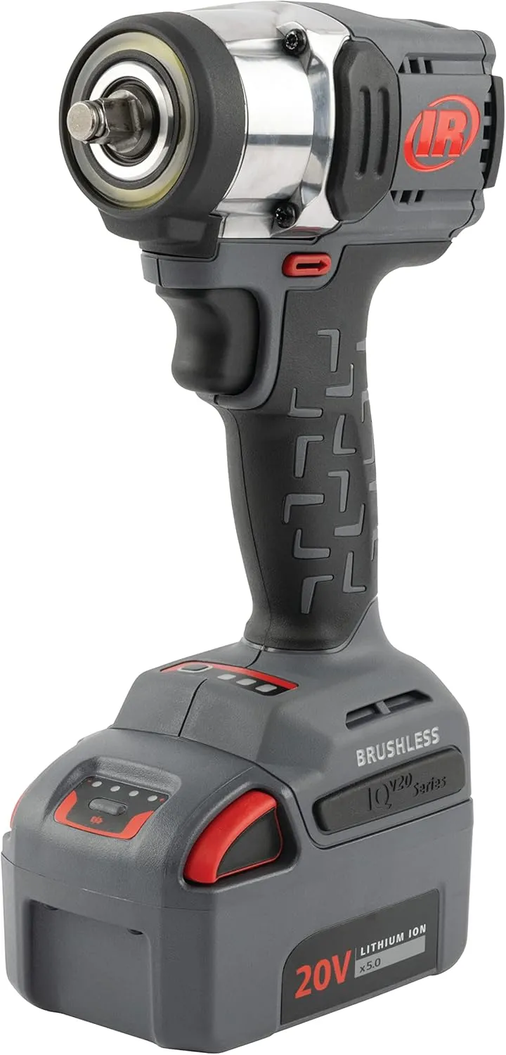 Ingersoll Rand W3131-K22 20V 3/8" Cordless Impact Wrench 2 Battery Kit, Mid-Torque, Compact, Pistol Grip