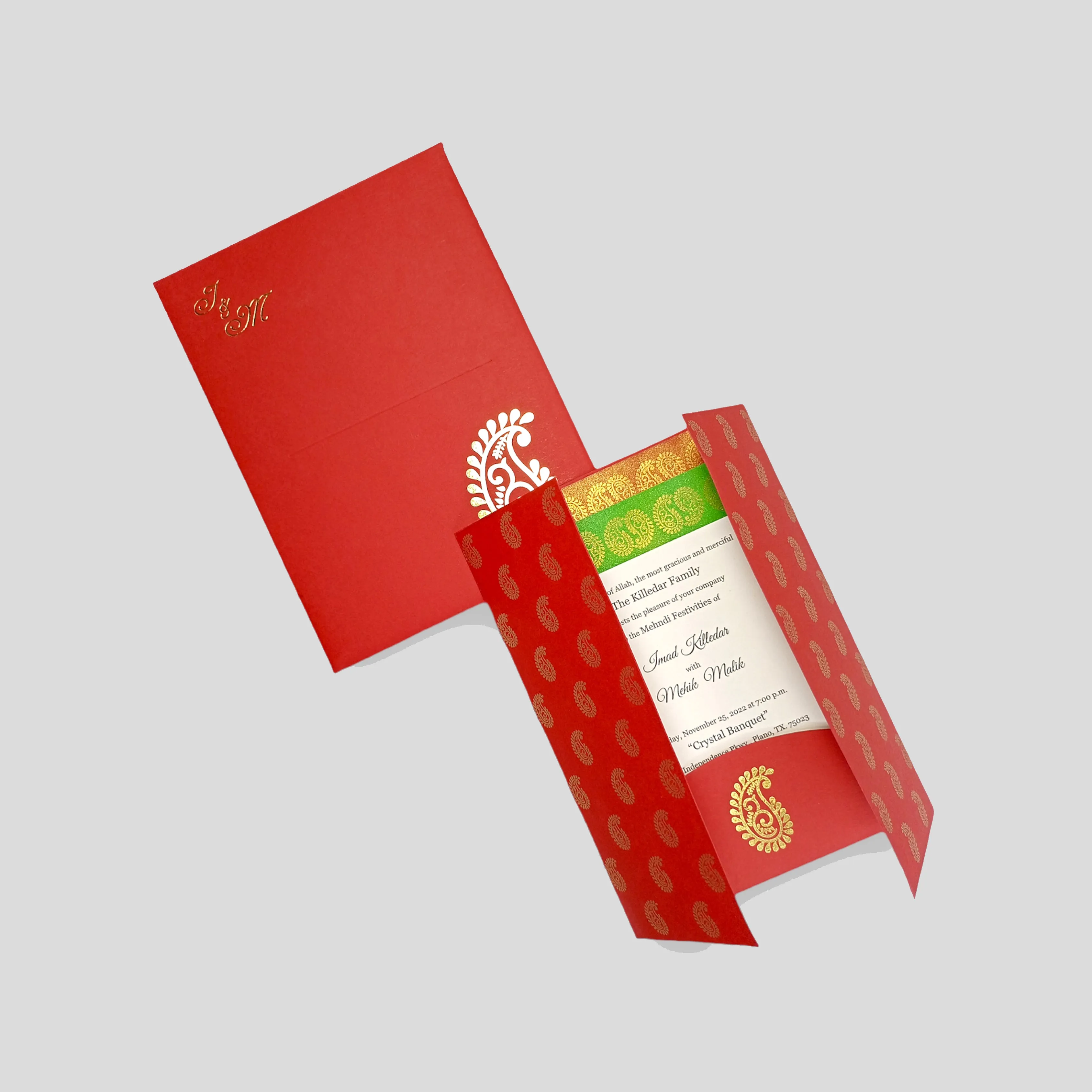 Intricate Gold Invitation