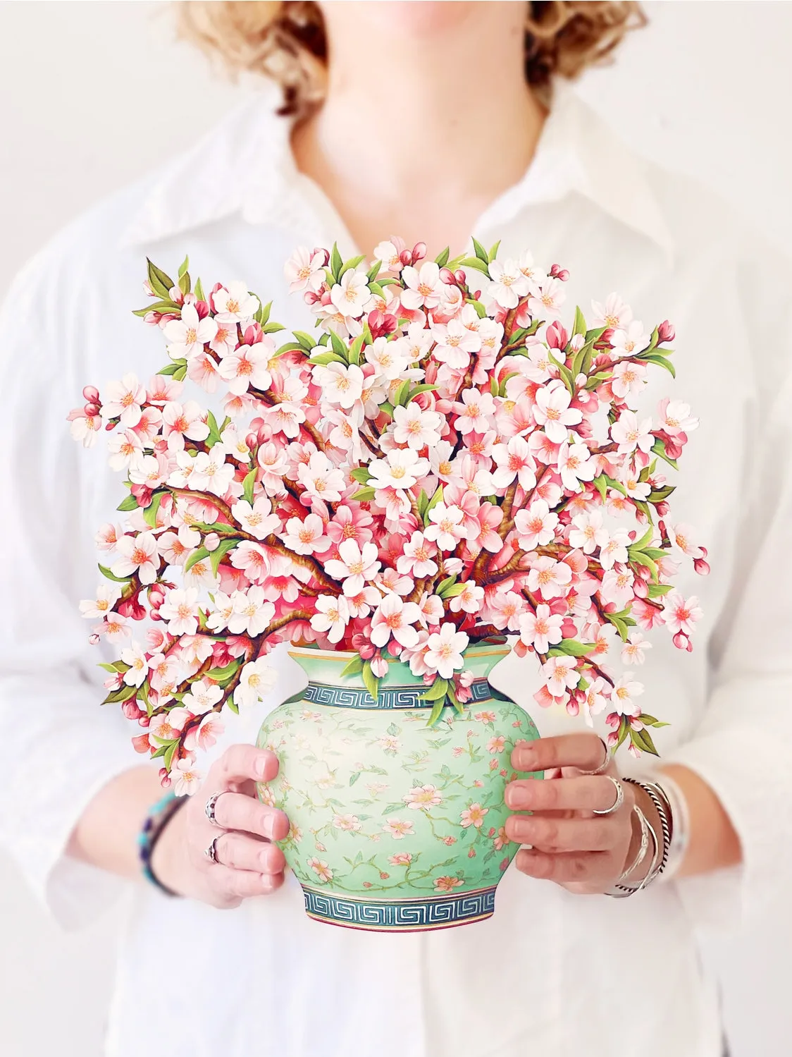 Japanese Cherry Blossoms Pop-Up Greeting Card